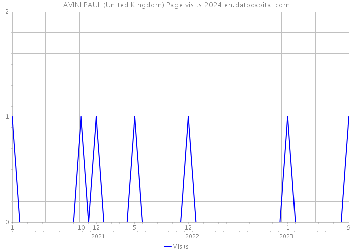AVINI PAUL (United Kingdom) Page visits 2024 