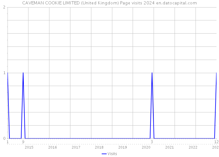 CAVEMAN COOKIE LIMITED (United Kingdom) Page visits 2024 