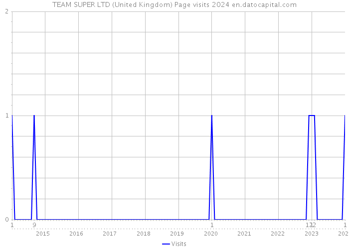 TEAM SUPER LTD (United Kingdom) Page visits 2024 