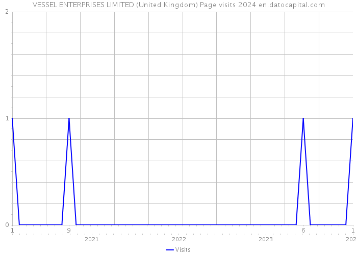 VESSEL ENTERPRISES LIMITED (United Kingdom) Page visits 2024 