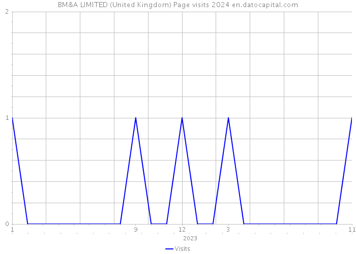 BM&A LIMITED (United Kingdom) Page visits 2024 