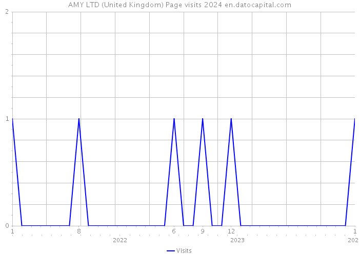 AMY LTD (United Kingdom) Page visits 2024 