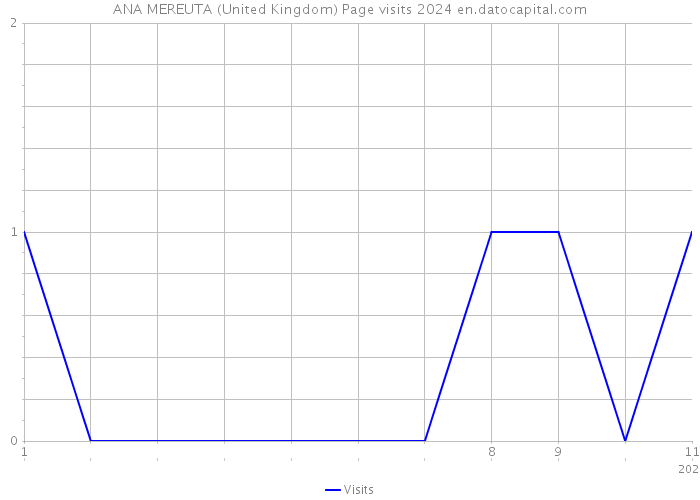 ANA MEREUTA (United Kingdom) Page visits 2024 
