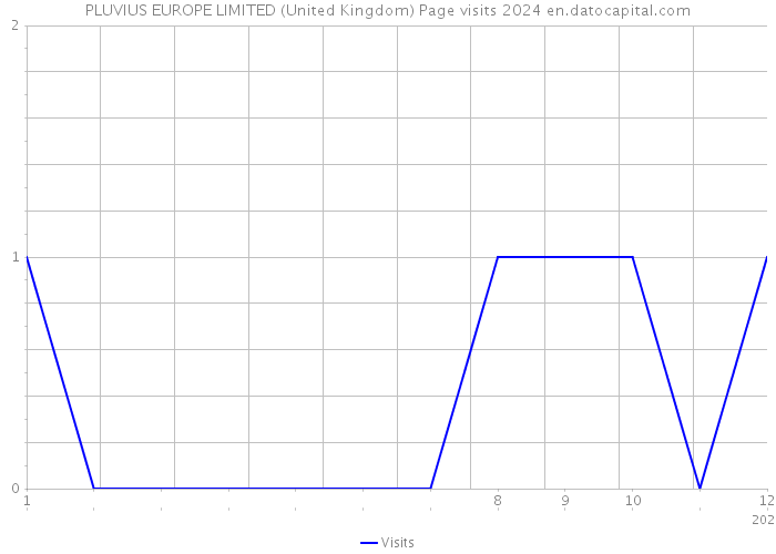 PLUVIUS EUROPE LIMITED (United Kingdom) Page visits 2024 