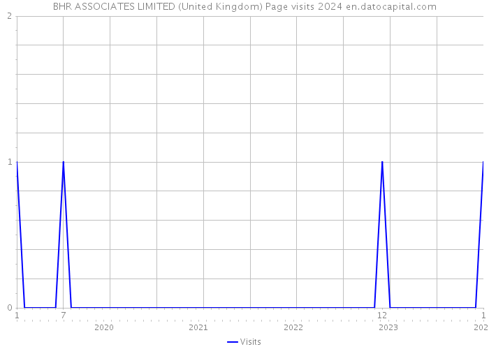 BHR ASSOCIATES LIMITED (United Kingdom) Page visits 2024 
