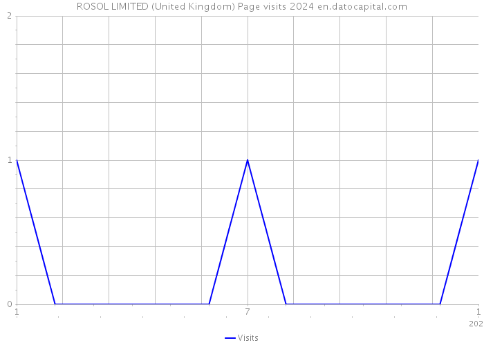 ROSOL LIMITED (United Kingdom) Page visits 2024 