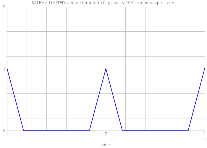 SALEMA LIMITED (United Kingdom) Page visits 2024 