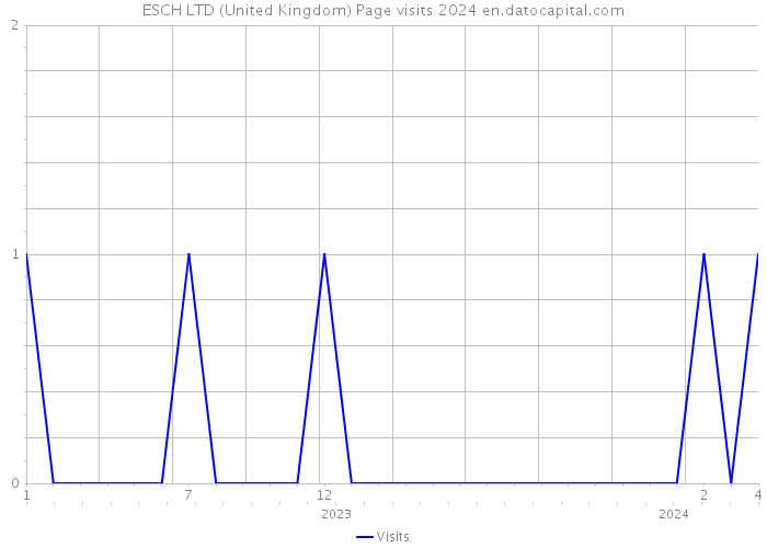 ESCH LTD (United Kingdom) Page visits 2024 