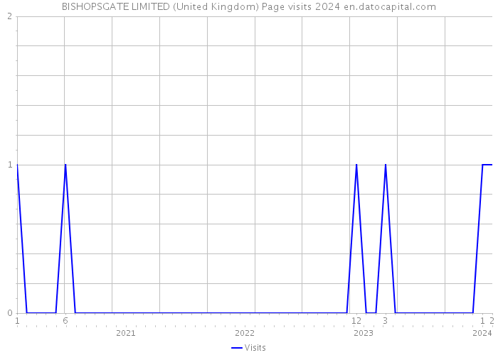 BISHOPSGATE LIMITED (United Kingdom) Page visits 2024 