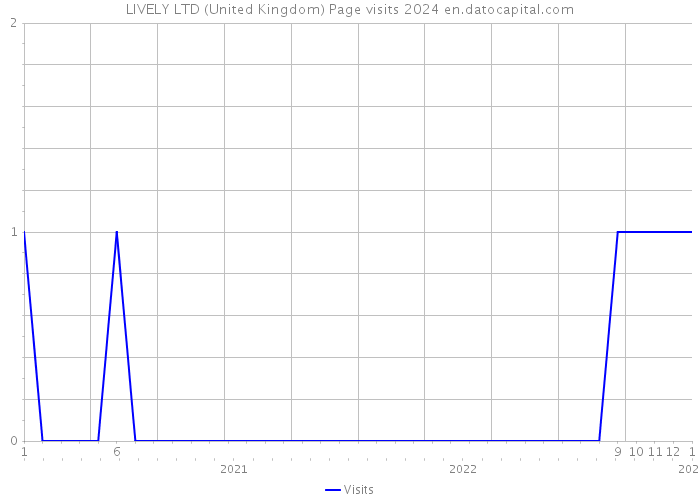 LIVELY LTD (United Kingdom) Page visits 2024 