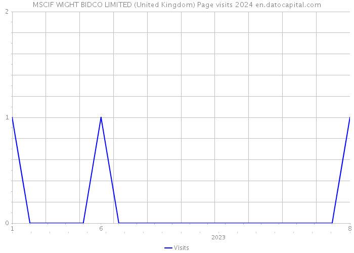 MSCIF WIGHT BIDCO LIMITED (United Kingdom) Page visits 2024 