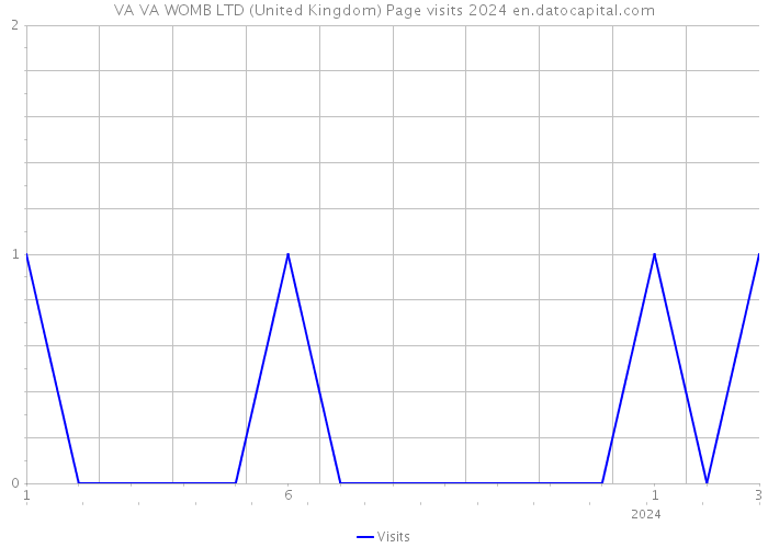 VA VA WOMB LTD (United Kingdom) Page visits 2024 