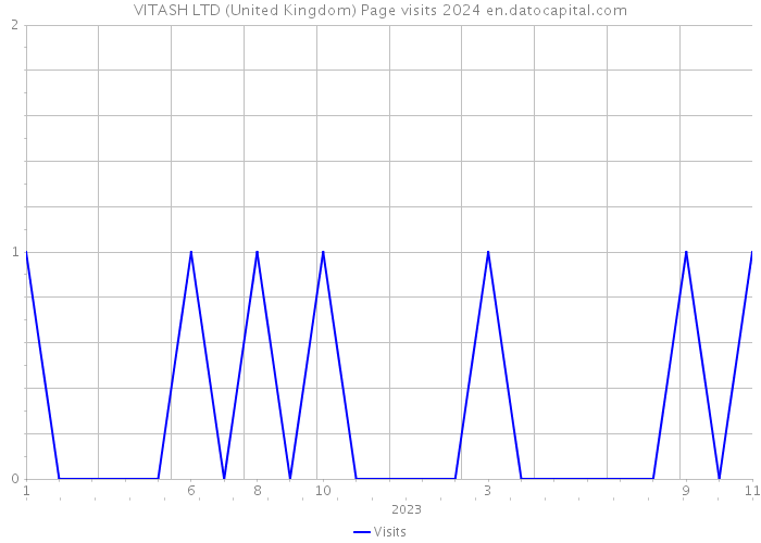 VITASH LTD (United Kingdom) Page visits 2024 