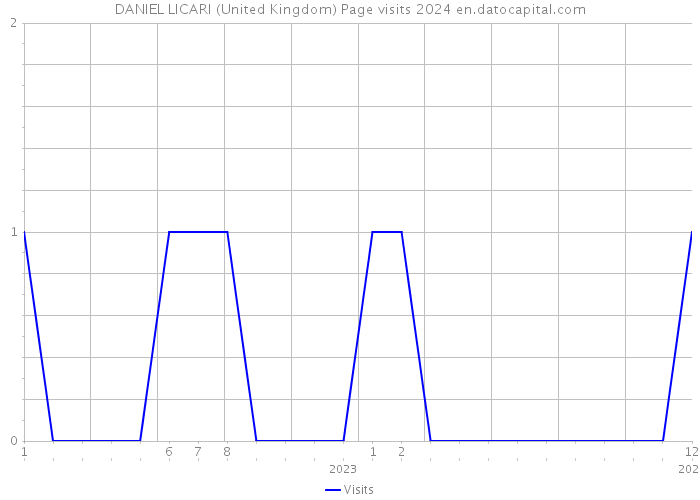DANIEL LICARI (United Kingdom) Page visits 2024 