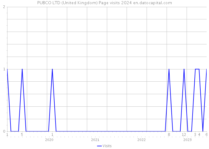 PUBCO LTD (United Kingdom) Page visits 2024 