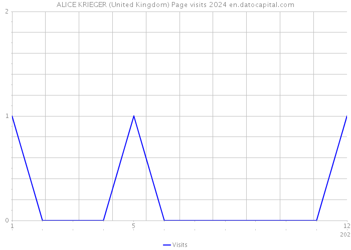 ALICE KRIEGER (United Kingdom) Page visits 2024 