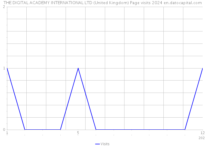 THE DIGITAL ACADEMY INTERNATIONAL LTD (United Kingdom) Page visits 2024 