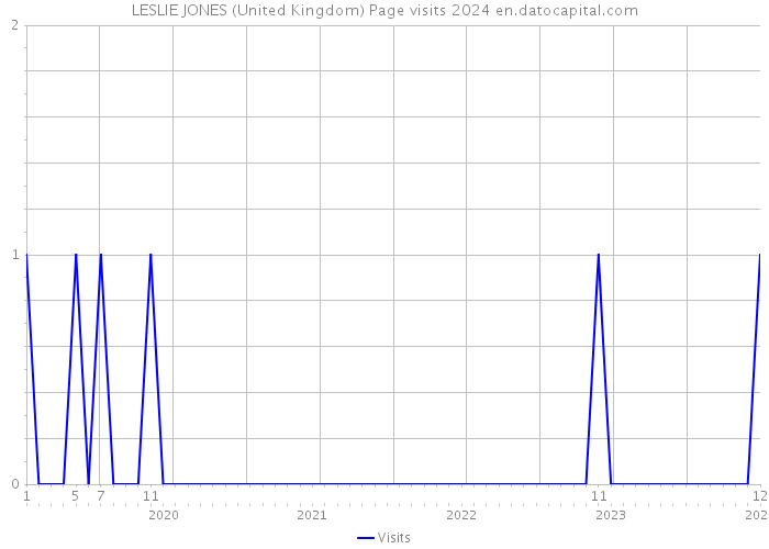 LESLIE JONES (United Kingdom) Page visits 2024 