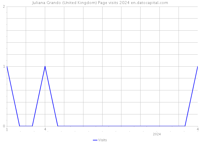 Juliana Grando (United Kingdom) Page visits 2024 