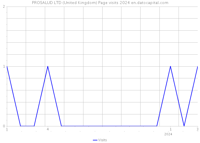 PROSALUD LTD (United Kingdom) Page visits 2024 