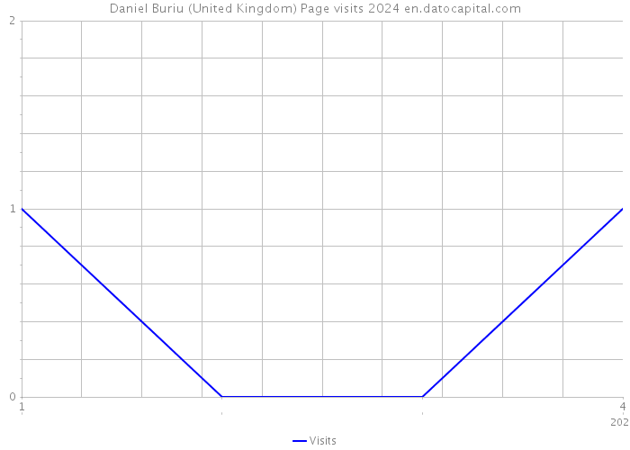 Daniel Buriu (United Kingdom) Page visits 2024 