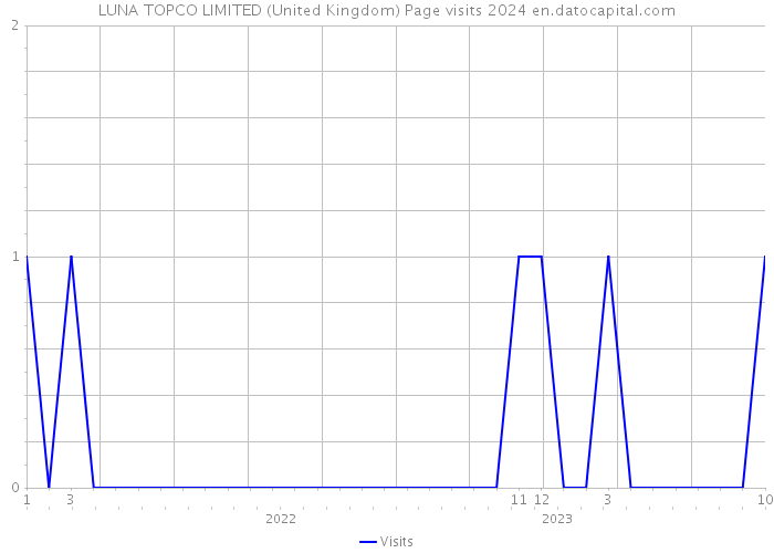 LUNA TOPCO LIMITED (United Kingdom) Page visits 2024 