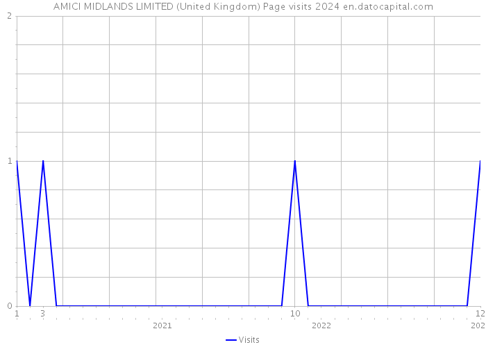 AMICI MIDLANDS LIMITED (United Kingdom) Page visits 2024 