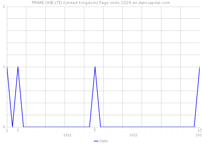 PRIME ONE LTD (United Kingdom) Page visits 2024 