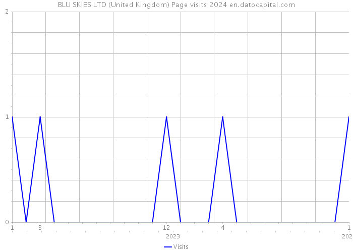BLU SKIES LTD (United Kingdom) Page visits 2024 