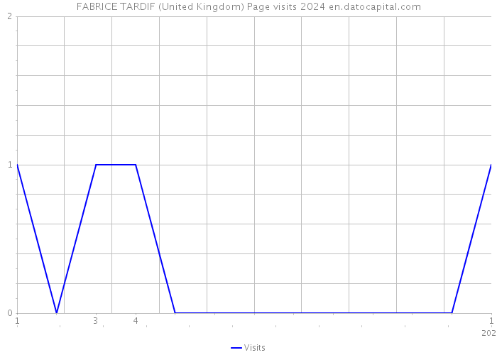 FABRICE TARDIF (United Kingdom) Page visits 2024 