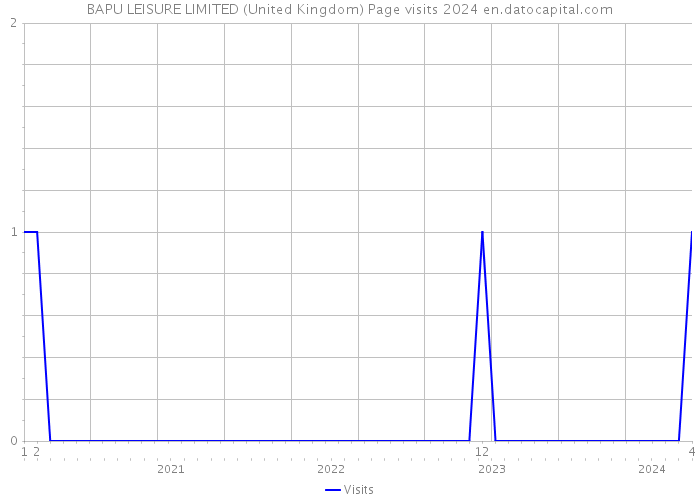 BAPU LEISURE LIMITED (United Kingdom) Page visits 2024 
