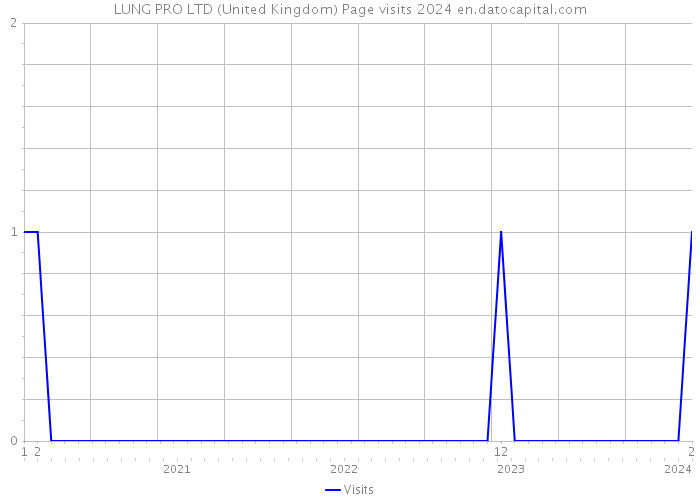 LUNG PRO LTD (United Kingdom) Page visits 2024 