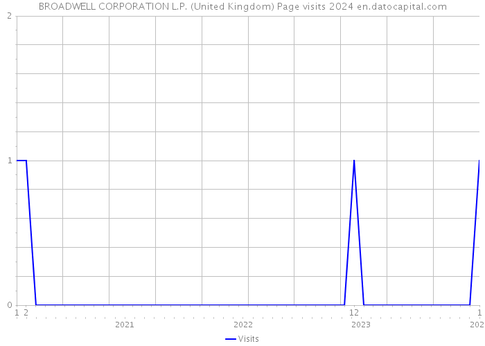 BROADWELL CORPORATION L.P. (United Kingdom) Page visits 2024 