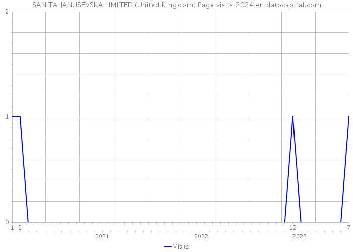 SANITA JANUSEVSKA LIMITED (United Kingdom) Page visits 2024 