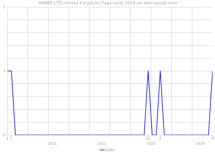 AMEER LTD (United Kingdom) Page visits 2024 