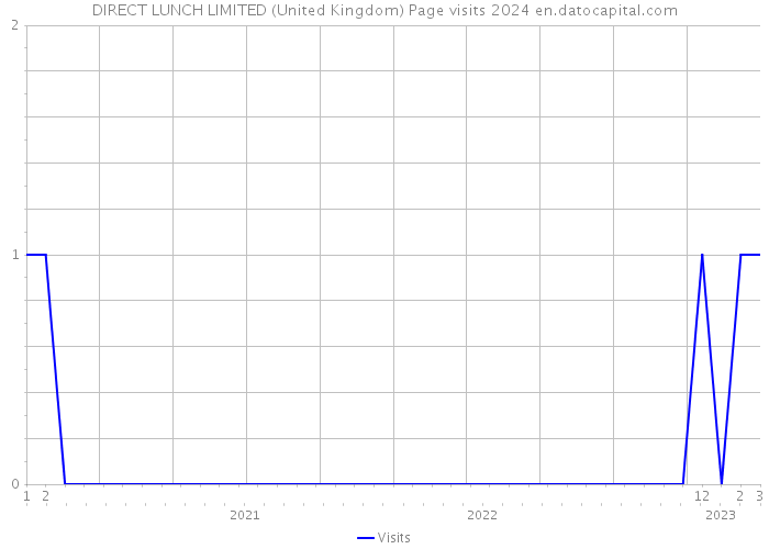 DIRECT LUNCH LIMITED (United Kingdom) Page visits 2024 