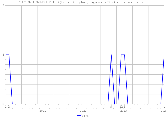YB MONITORING LIMITED (United Kingdom) Page visits 2024 