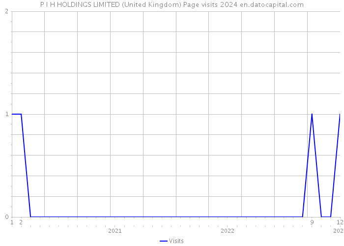 P I H HOLDINGS LIMITED (United Kingdom) Page visits 2024 