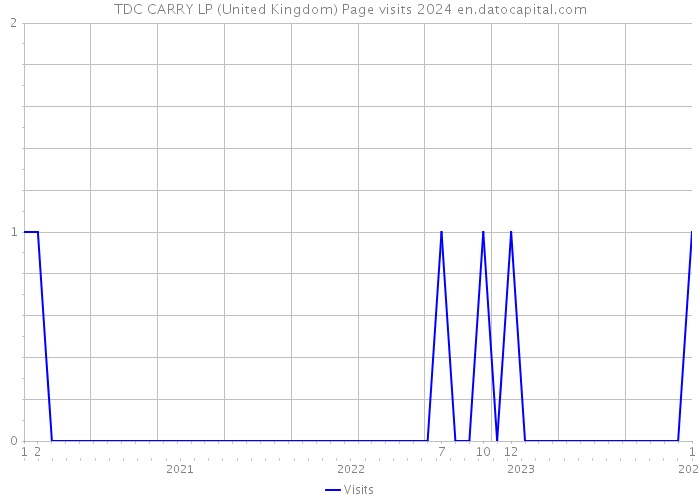 TDC CARRY LP (United Kingdom) Page visits 2024 