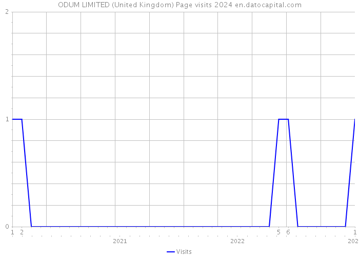 ODUM LIMITED (United Kingdom) Page visits 2024 