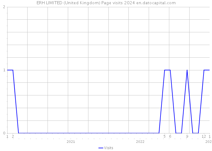 ERH LIMITED (United Kingdom) Page visits 2024 