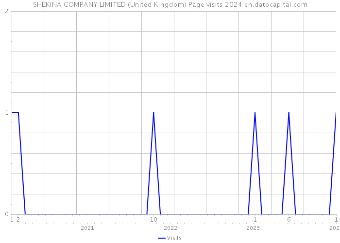 SHEKINA COMPANY LIMITED (United Kingdom) Page visits 2024 