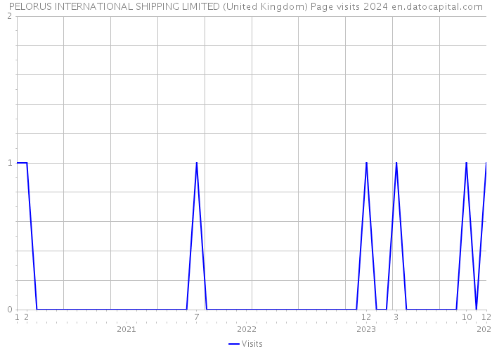 PELORUS INTERNATIONAL SHIPPING LIMITED (United Kingdom) Page visits 2024 