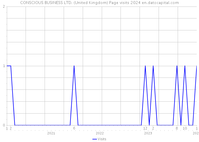 CONSCIOUS BUSINESS LTD. (United Kingdom) Page visits 2024 