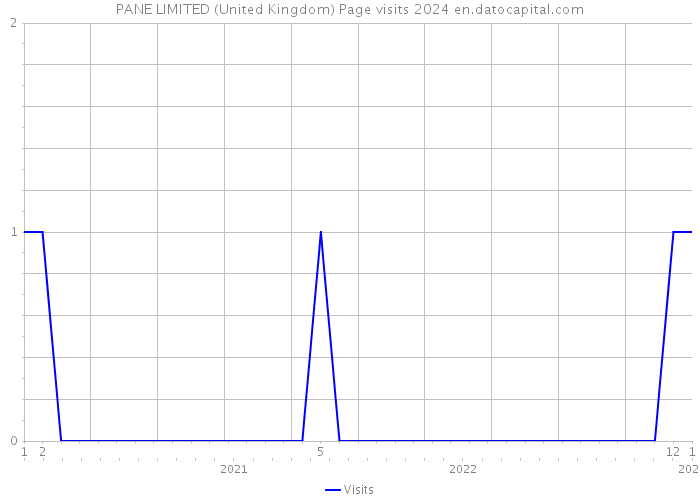 PANE LIMITED (United Kingdom) Page visits 2024 