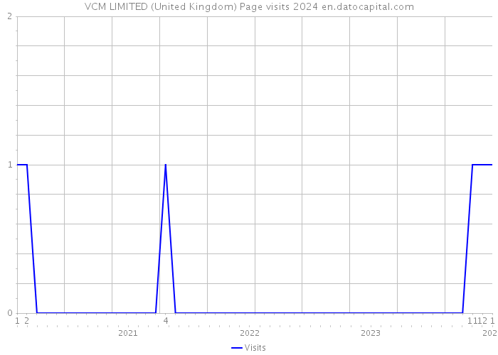 VCM LIMITED (United Kingdom) Page visits 2024 