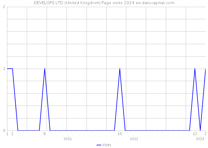 DEVELOPS LTD (United Kingdom) Page visits 2024 