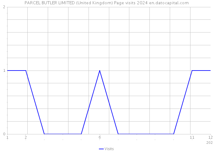 PARCEL BUTLER LIMITED (United Kingdom) Page visits 2024 