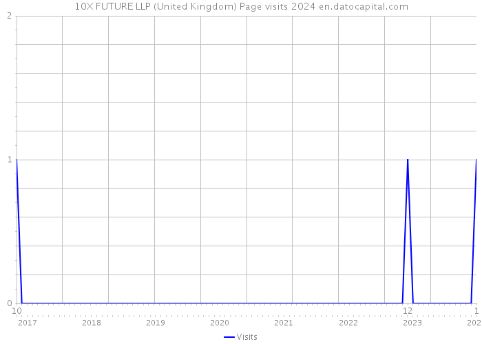 10X FUTURE LLP (United Kingdom) Page visits 2024 