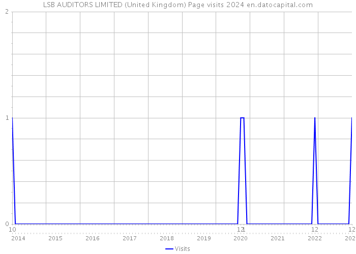 LSB AUDITORS LIMITED (United Kingdom) Page visits 2024 